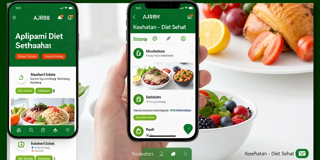 Tampilan antarmuka AJR88 yang menarik dan fungsional untuk Diet Sehat.