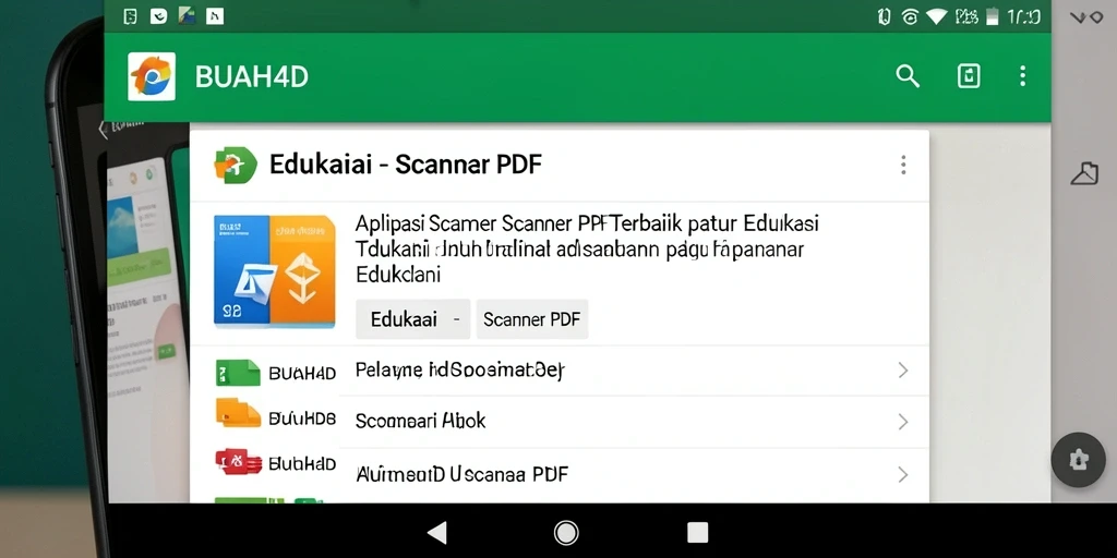 Antarmuka BUAH4D yang menampilkan fitur Scanner PDF yang mudah digunakan.