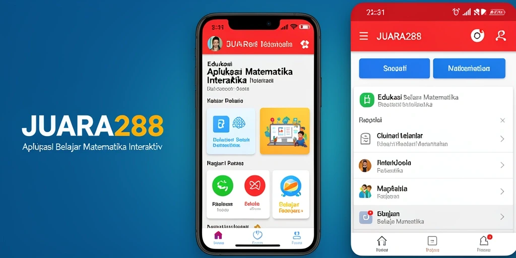 Tampilan antarmuka JUARA288 dengan fitur Belajar Matematika yang interaktif.