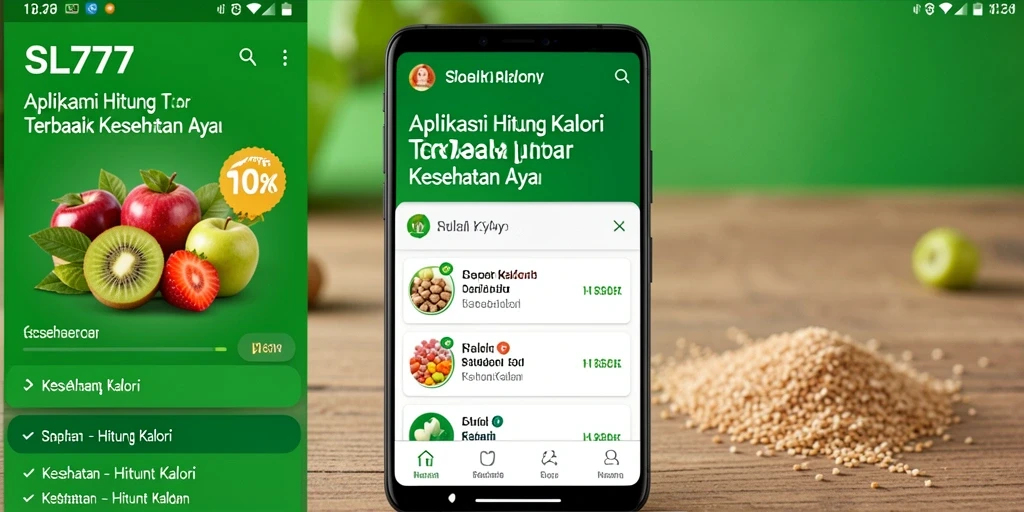 Antarmuka pengguna SL777 menampilkan fitur hitung kalori yang intuitif.