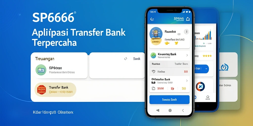 Tampilan antarmuka utama SP666 untuk Transfer Bank yang sederhana dan intuitif.